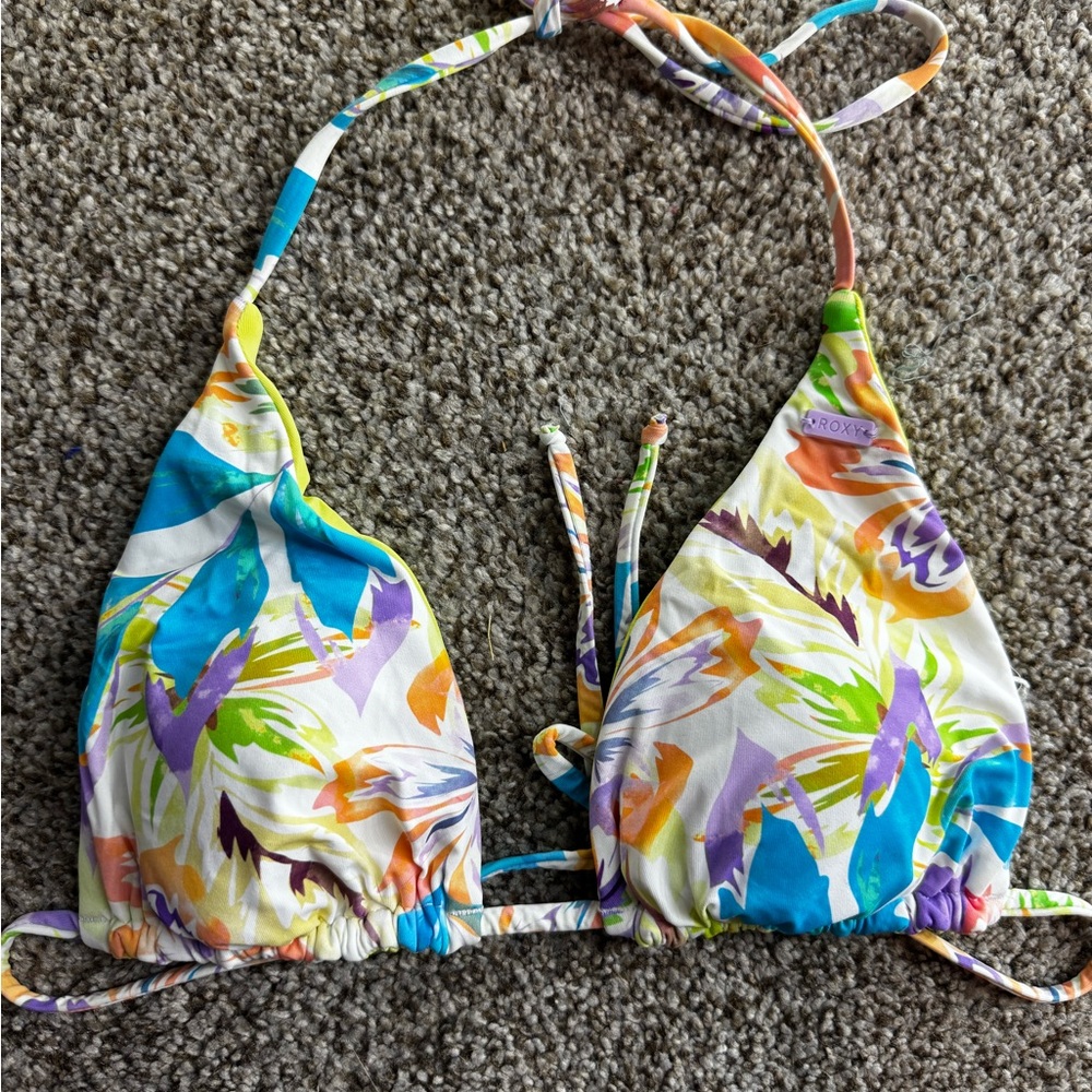 Roxy Multicolor Floral Bikini Top